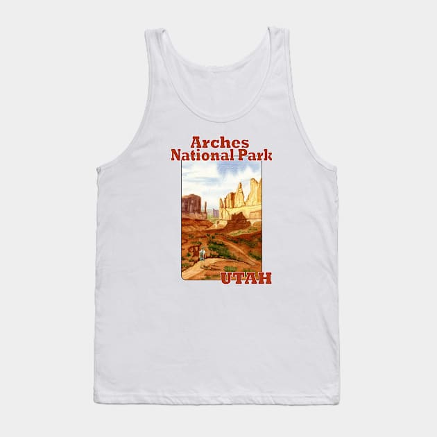 Park Avenue and Courthouse Towers, Arches National Park Tank Top by MMcBuck